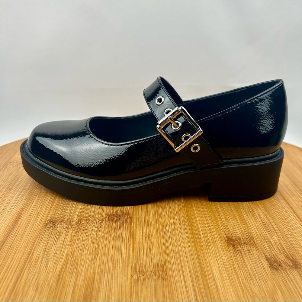 Soda Black Patent Leather Loafers